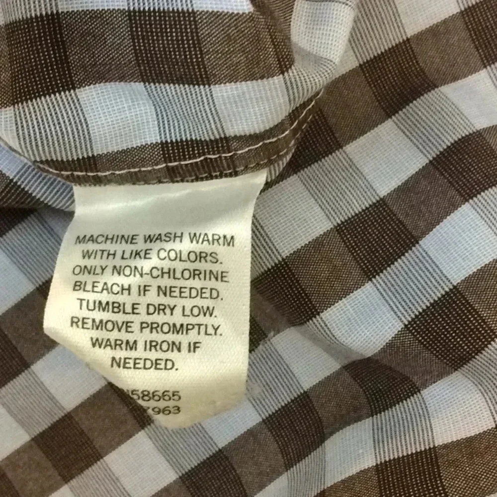 Calibrate Brown & Blue Trim Fit Dress Shirt - Picture 6 of 7